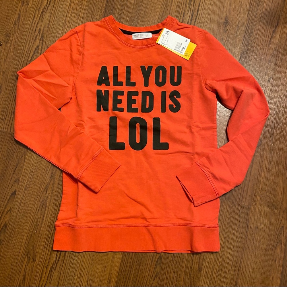 Coral H&M sweatshirt NWT